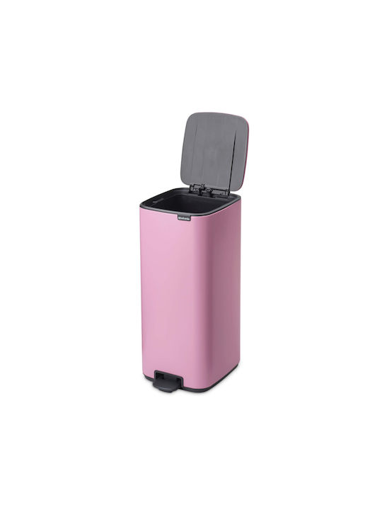 Brabantia Bo Pedal Kunststoff Mülleimer mit Pedal Rosa 30lt
