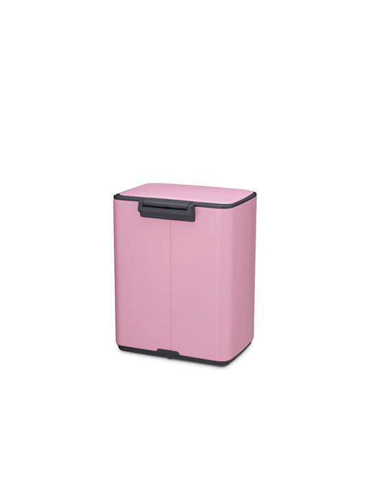 Brabantia Bo Pedal Kunststoff Mülleimer mit Pedal Rosa 12lt