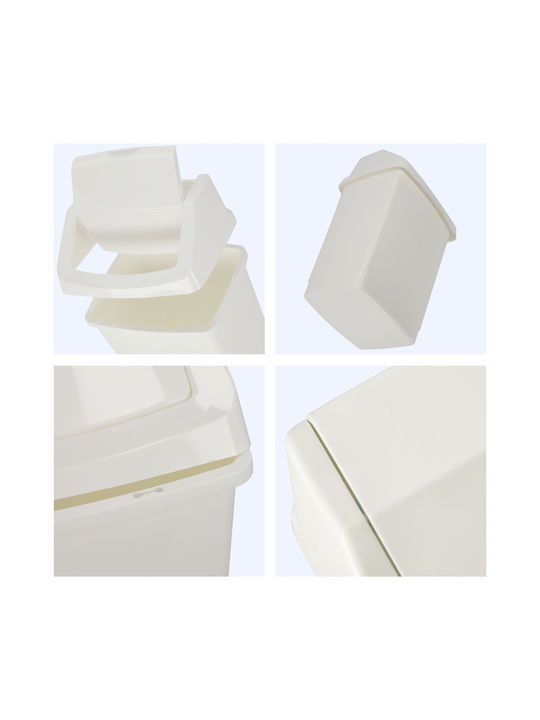Click-it Trash Bin 9l 22.9x18.9x38.1cm White