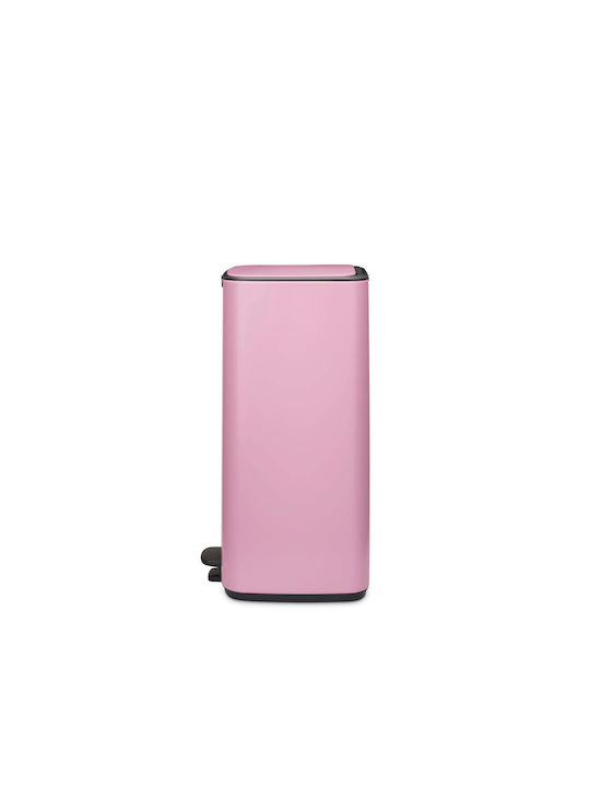 Brabantia Bo Pedal Kunststoff Mülleimer mit Pedal Rosa 30lt
