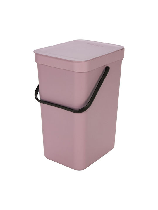 Brabantia Sort&go Kunststoff Mülleimer Rosa 12lt