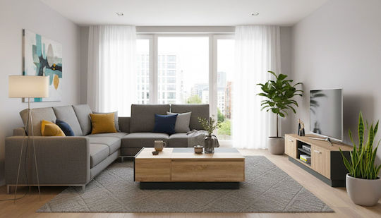 Central Loft Beige Coffee Table