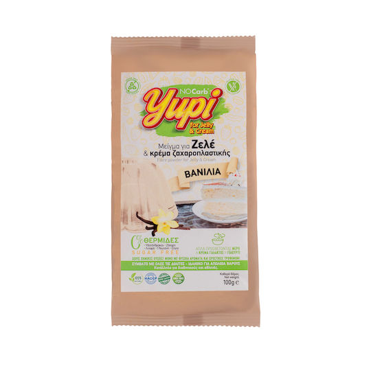 NoCarb Bio-Produkt Mischung für Zele Yupi Zuckerfrei mit Geschmack Banane für Gelee & Cremefüllung Glutenfrei 100gr