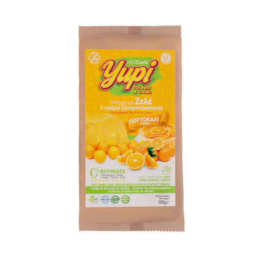 NoCarb Bio-Produkt Mischung für Zele Yupi Zuckerfrei mit Geschmack Banane für Gelee & Cremefüllung Glutenfrei 100gr