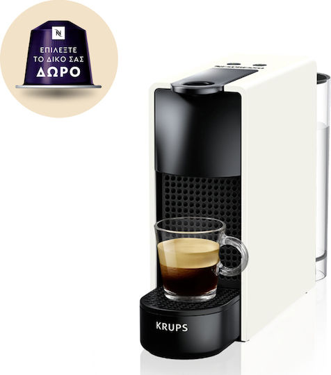 Krups Essenza Mini Еспресо Машина за Капсули Nespresso Налягане 19bar Бяла