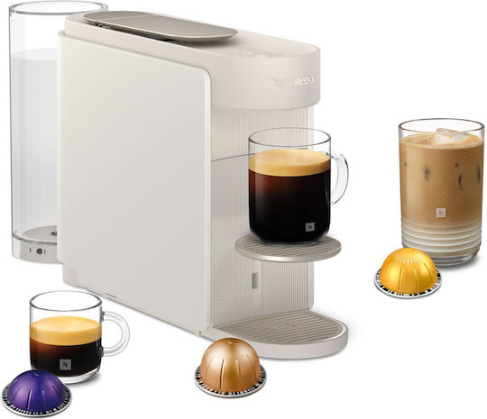 De'Longhi Vertuo Up Καφετιέρα για Κάψουλες Nespresso Πίεσης 15bar Pearl White