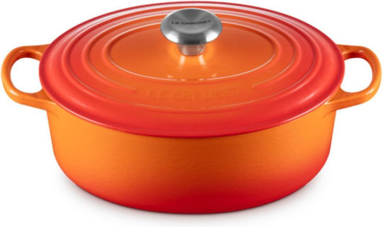 Le Creuset Signature Casserole Ρηχή Κατσαρόλα από Μαντέμι 4.1lt / 27cm Volcanic