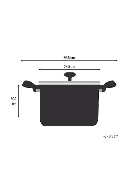 Tefal Emotion+ Ανοξείδωτη Κατσαρόλα Μαρμίτα 6.4lt /