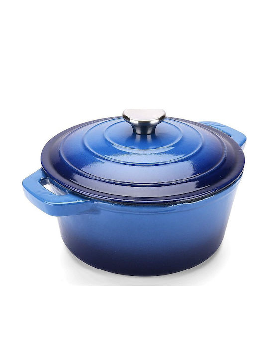 ArtGaz JTA22 Deep Pot made of Cast Iron 2.6lt / 22cm Red