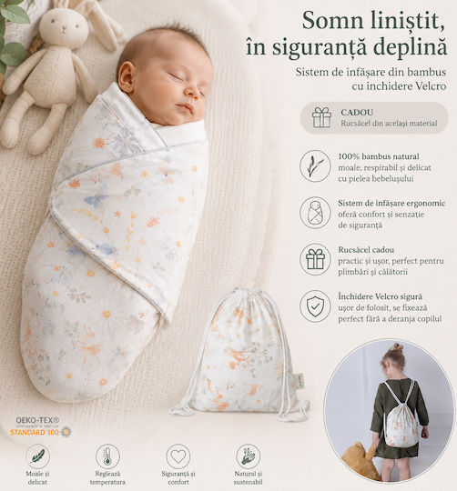 Amy Pătură Pepinieră Swaddling 72x60 cm Amy Pătură Pepinieră Swaddling 72x60 cm