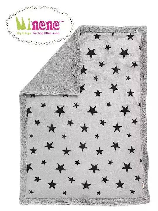 Minene Blanket Nursery Swaddling Blankets Luxurious Fleece Gray 75x100cm