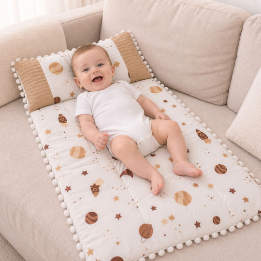 Kamtex Baby Wickeltücher für Kinderzimmer 2 Stück