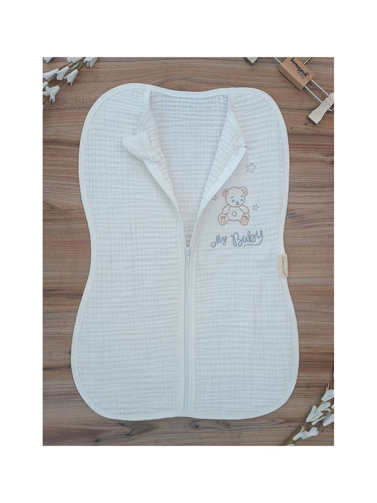 SteweHome Baby Blanket Nursery Swaddling Cotton White 100x100cm