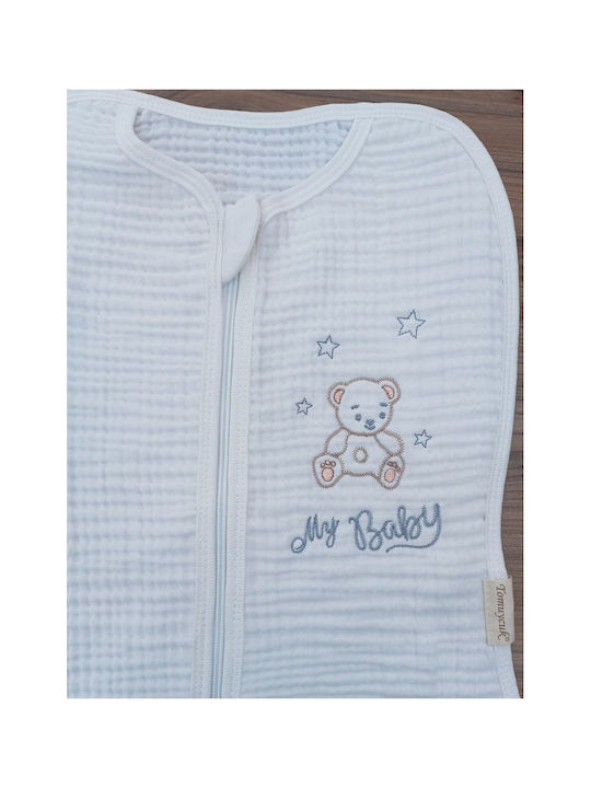 SteweHome Baby Blanket Nursery Swaddling Cotton White 100x100cm