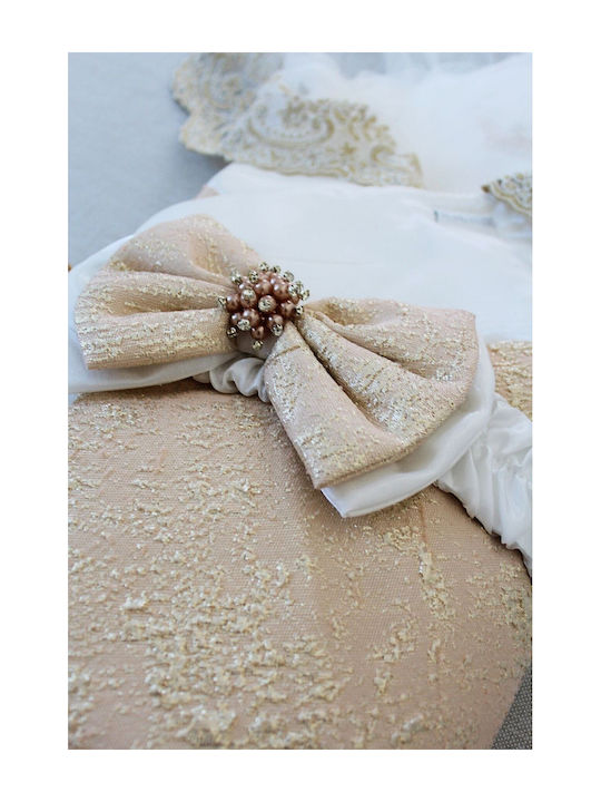 SteweHome Nursery Swaddling Cotton Brown Blanket 100x30cm 5 Pieces