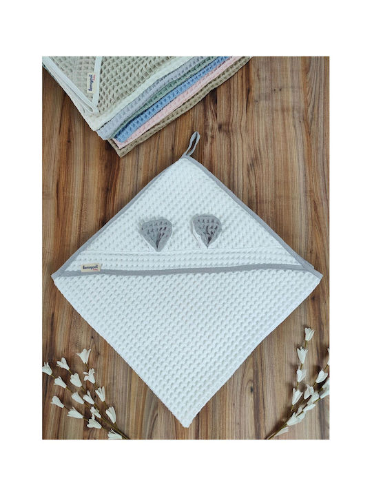 SteweHome Baby Blanket Waffle White 100x90cm
