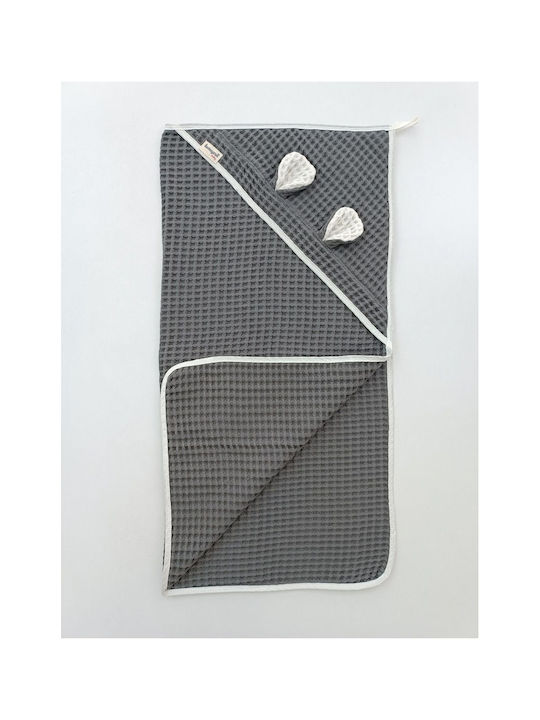 SteweHome Baby Blanket Nursery Swaddling Waffle Gray 100x90cm