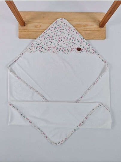 SteweHome Babydecke Wickeltücher für Kinderzimmer Baumwoll-Exkru 100x90cm