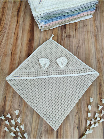 SteweHome SteweHome Babydecke Wickeltücher für Kinderzimmer Piqué Braune 100x90cm