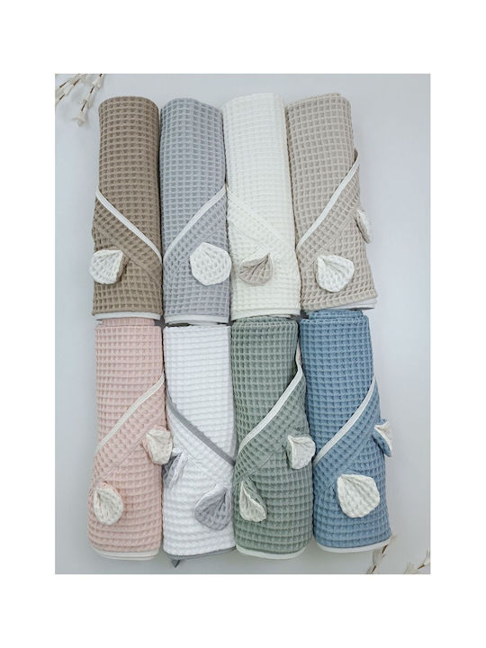 SteweHome Baby Blanket Nursery Swaddling Cotton Navy Blue 100x90cm