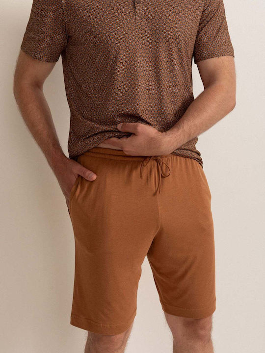 Sofiaman Summer Men's Pyjama Blouse Brown