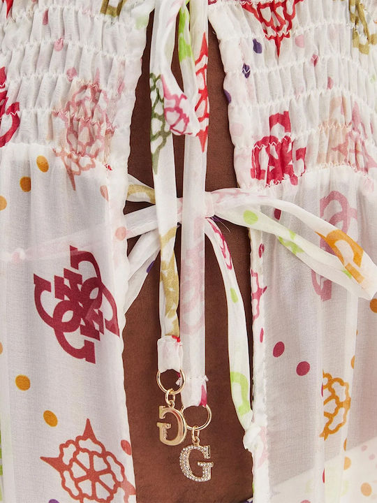 Guess Women's Maxi Beach Kimono White