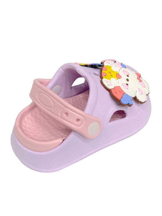 Kids Beach Clogs Lilac