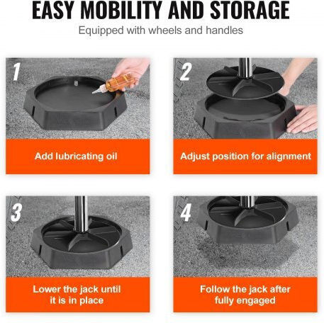 Vevor Rv Leveling Pads Round Landing Feet 9 Inch Jack Stabilizers Permanent Connection Rubber Cushions Capacity 5000 Pounds Per Jack Rv 5th Wheels Trailers Travel Caravans Category A C 6-Pack