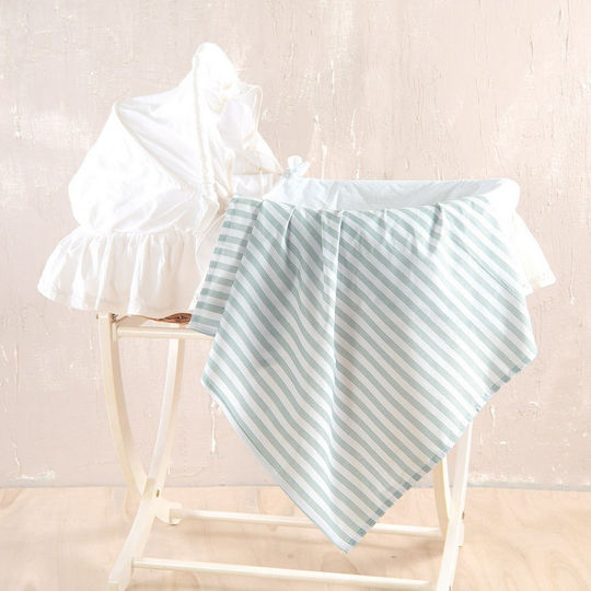 Rythmos Baby Cradle Sheet Cotton Green 80x110cm