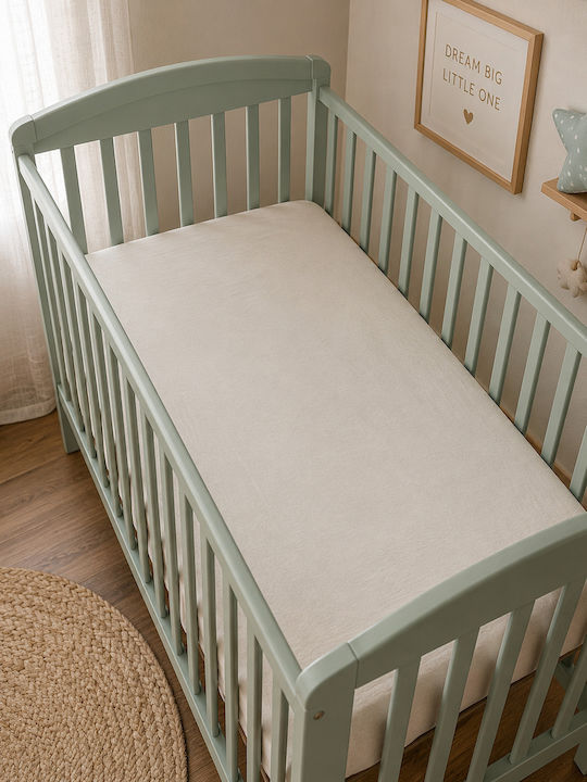 Grandes Suenos Baby Sheet Crib Cotton Green 70x140cm