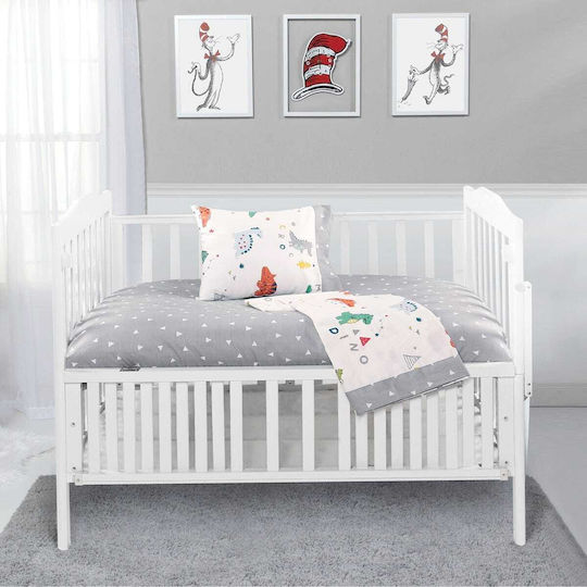 Beauty Home Подредба с Ластик Сив 70x140см