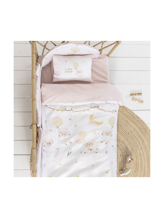 Nima Baby Sheets Cradle Cotton Little Pink 70x110cm 2 Pieces