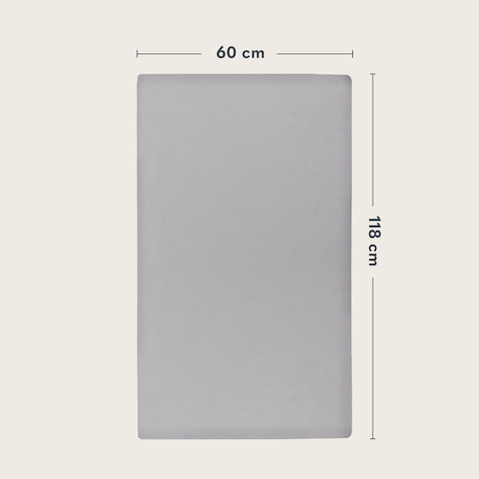 Lionelo Set Baby Sheets Crib Cotton White 120x60cm