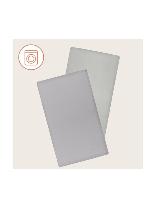 Lionelo Set Lenjerie De Pat Pentru Bebeluși Bumbac Alb 120x60cm