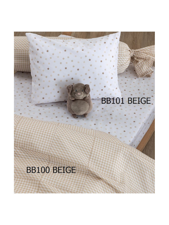 Σεντόνια Λίκνου 80x110 Bb100 Beige