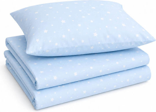 Astron Italy Baby Sheets Crib Cotton Fitted Paradise Pink Pink 170x130cm 3 Pieces