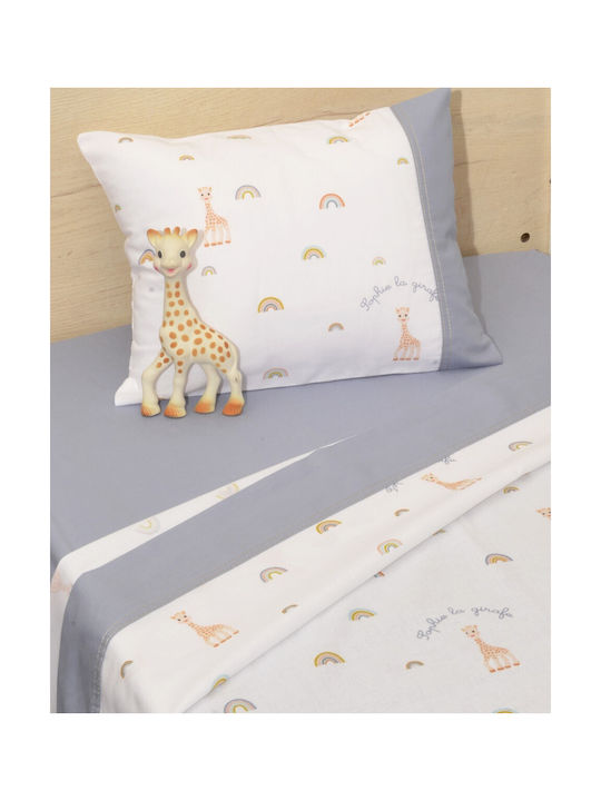Baby Oliver Baby Sheets Set Crib Cotton Fitted Blue 70x140cm 3pcs