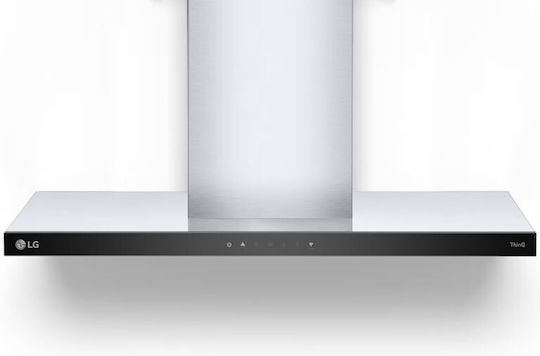 LG Свободностоящ Кухненски Аспиратор 90см Inox с Wi-Fi