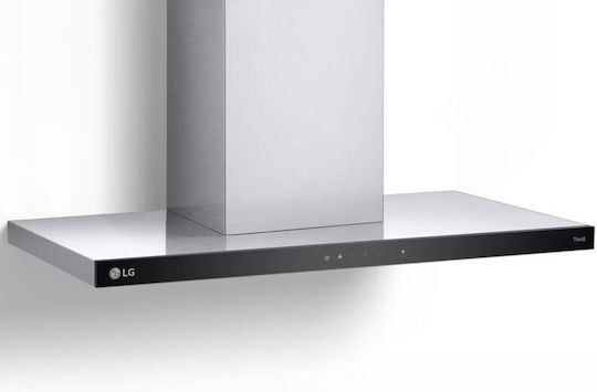 LG Свободностоящ Кухненски Аспиратор 90см Inox с Wi-Fi