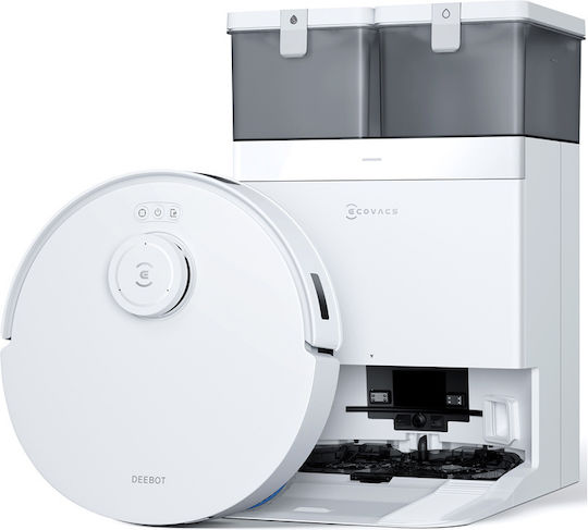 Ecovacs T30C Pro Σκούπα Ρομπότ με Χαρτογράφηση Laser & Απορρόφηση 12800Pa Λευκή