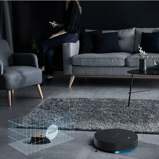 Rowenta X-Plorer Series 130 AI Robot Vacuum Cleaner with Laser Mapping and Suction Power 4000Pa Black