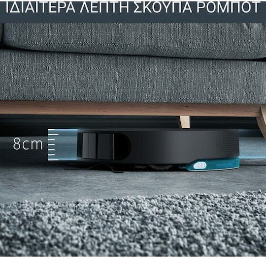 Rowenta X-Plorer Series 130 AI Robot Vacuum Cleaner with Laser Mapping and Suction Power 4000Pa Black