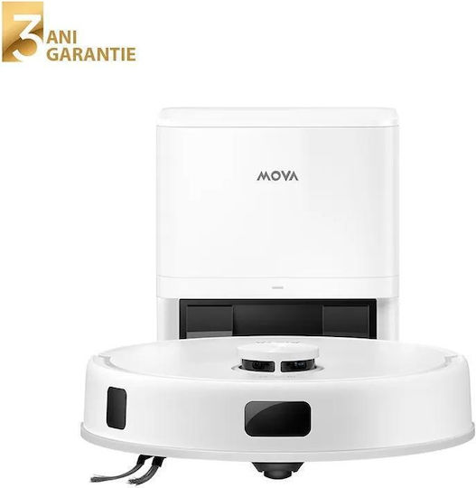 Mova E20S Pro Plus Σκούπα Ρομπότ με Χαρτογράφηση Laser & Απορρόφηση 5000Pa Λευκή