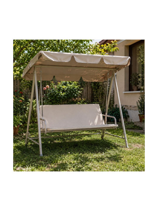 Pucioasa Perna Swing Cushion Pentru Scaune De Grădină Cu Spătar Crem 50x150cm