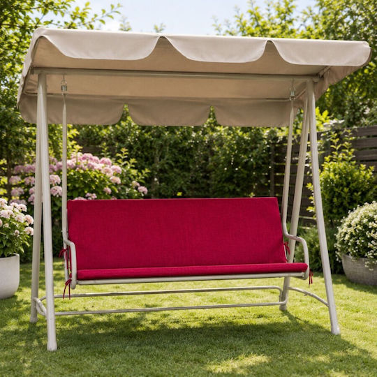 Pucioasa Garden Chair Cushion with Backrest Burgundy 50x150cm
