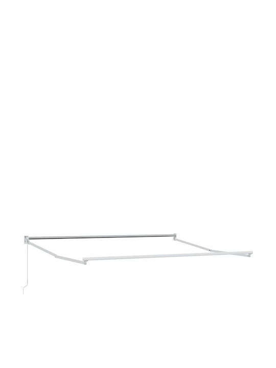 vidaXL Тента За Тераса Бяла 3x2.5m