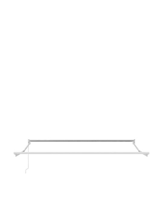 vidaXL Тента За Тераса Бяла 3x2.5m