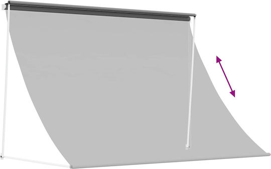 vidaXL Τεντόπανο Γκρι με Επίστρωση PU 1.5x3m