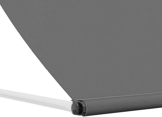 vidaXL Τεντόπανο Γκρι με Επίστρωση PU 1.5x3m
