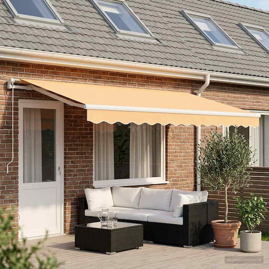 vidaXL Material Pentru Copertină Bej 3.5x6m
